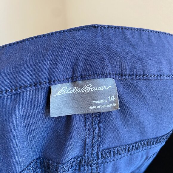 Eddie Bauer Womens Convertible Pants Navy Blue Size 14 - Picture 7 of 10